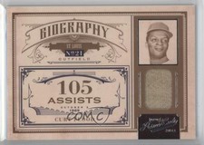 2011 Playoff Prime Cuts Biography Materials /99 Curt Flood #12