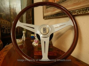 Rolls Royce Silver Shadow 1 Wood Steering Wheel Magnolia Horn Button NARDI NEW - Picture 1 of 12