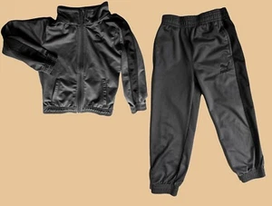 Boys'  Track  Jacket matching Pants, Black/gray, size 5, Exc. Puma Brand - Picture 1 of 7