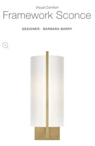 Visual Comfort & Co . BBL2110sb-s OPEN BOX Barbara Barry Framework Wall Sconce - Picture 1 of 9