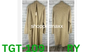 Women's Layering Cardigan - A New Day, Tan, M/L - Picture 1 of 6