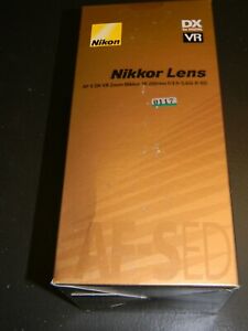 Nikon AF-S DX VR NIKKOR 18-200mm f/3.5-5.6G IF-ED Zoom Lens, Original Box, Caps