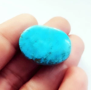 Piedras preciosas sueltas certificadas turquesa natural 32,12 quilates forma ovalada opaca sin calefacción - Imagen 1 de 8