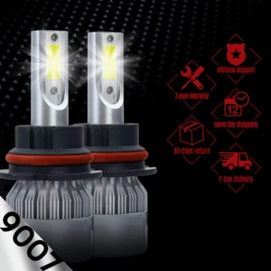Xentec 488W 48800LM LED headlight Kit 9007 HB5 Hi/Lo Bulbs 6000K White CREE Pair - Picture 1 of 12
