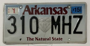 Etiqueta de matrícula de automóvil Arkansas 2015 - Imagen 1 de 2
