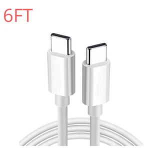 Fast Charger Cord For Samsung Macbook Bulk Lot 60W USB-C to USB-C Cable 3/6Ft PD - Picture 1 of 17