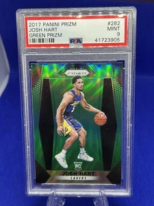 2017-18 Prizm Josh Hart Green Prizm Rookie Card RC #282 PSA 9 Lakers - Picture 1 of 2