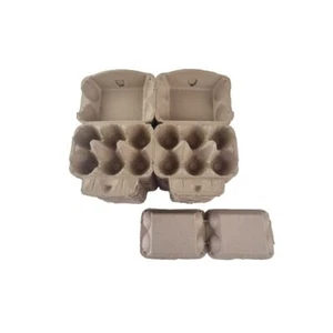 25 X Egg Cartons For 12 Eggs Full Dozen New Carton Twin Six Pack Brown - Picture 1 of 6