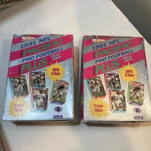 2Pack 1991 Pacific Plus PREMIER Edition Pro Football NFL Cards 36 Packs SEALED! - Picture 1 of 5