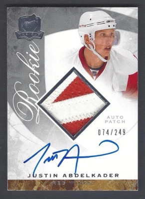 2008-09 Upper Deck The Cup JUSTIN ABDELKADER Rookie Auto Patch #74/249 - Image 1 of 2