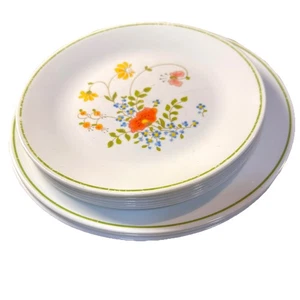 Corelle Corning Wildflower 8½" Salad Lunch Plates #7 & 10” Entree Plates #3 - Picture 1 of 6