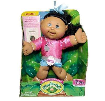 Muñeca niña afroamericana gimnasta Cabbage Patch Kid Sparkle Collection 14" 2020 Foto 1 de 4