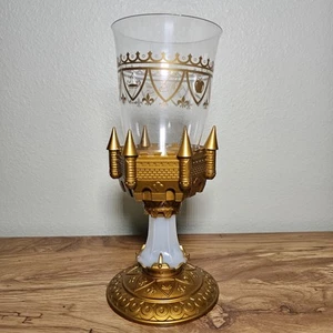 Disney World Parks Tazza Illuminata La Bella e la Bestia Castello Oro Souvenir - Foto 1 di 6