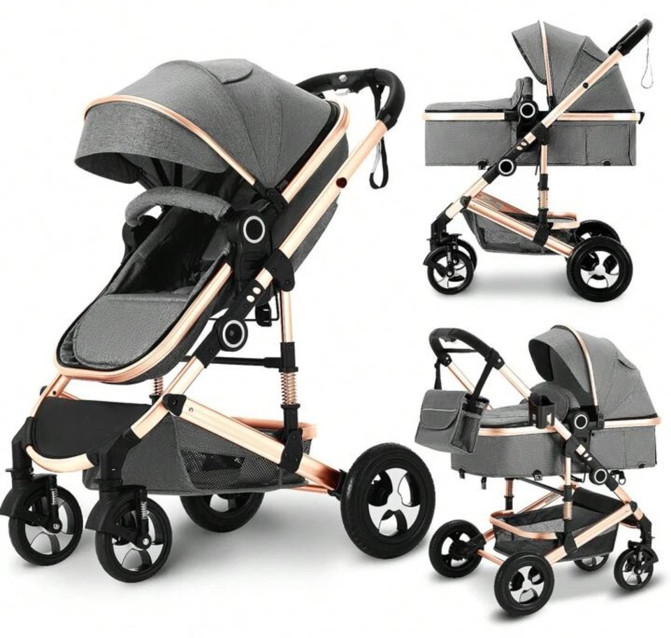 Combo Cochecito de Bebé Sistema de Viaje para Bebé, Cochecito Reversible Estándar 3 en 1 Envío a EE. UU. Foto 1 de 4