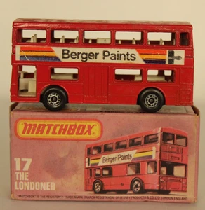 1978-82  Boxed Matchbox17f  Londoner Bus (Berger) . - Picture 1 of 6