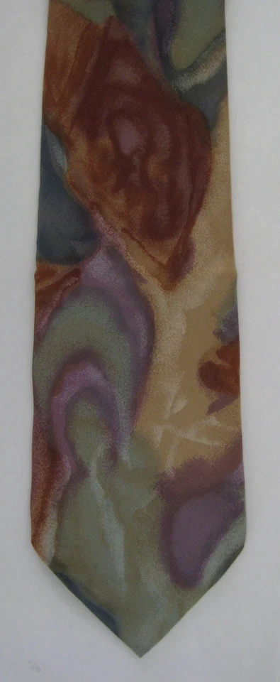 Corbata Barton Moda Para Hombres Cuello Corbata Seda Italia Suave Silenciada Abstracta Acuarela Foto 1 de 1