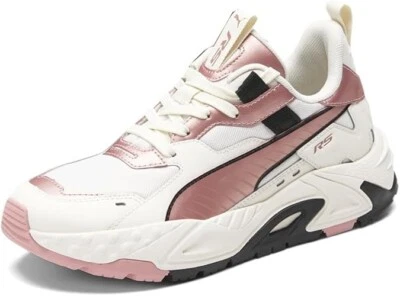 Puma RS-Trck Wns Lace Up Sneakers Shoes | Metallic Frosted Ivory-Rose Gold - Image 1 of 4