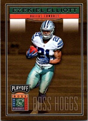2016 Panini Playoff #BH-EE Ezekiel Elliott Boss Hoggs - Image 1 of 2