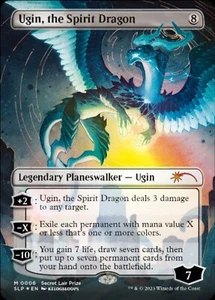 MTG Foil Ugin, the Spirit Dragon Secret Lair Prize Borderless 006 Near Mint - Picture 1 of 2