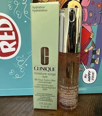 Clinique Moisture Surge Eye 96-Hour Hydro-Filler Concentrate 0.5 OZ NIB - Image 1 of 2