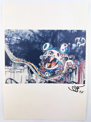 TAKASHI MURAKAMI Original Vintage Impresión Artística Litografía Firmada Limitada con Certificado de Autenticidad Foto 1 de 3