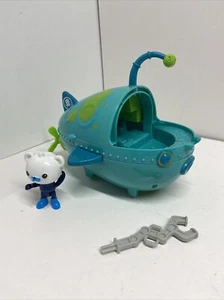 Octonauts GUP-A Mission Submarine Vehicle. Rare Teal W/ Green Camo Missing Parts - Picture 1 of 12