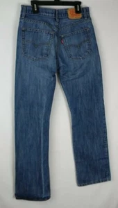 Levi Strauss 514 Slim Straight Jeans Boy/ Kids 16R W28 x L28 Medium Enzyme Wash - Picture 1 of 12