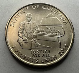 2009-P District of Columbia US Territories Washington Quarter Uncirculated Satin - Picture 1 of 4
