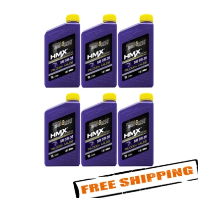Royal Purple 11744 HMX SAE 5W-30 Synthetic Motor Oil - 6 Quarts Foto 1 de 4