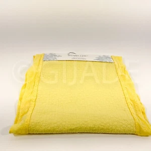 Shabby Chic Ruffled Yellow Table Runner 14" x 72" New - Picture 1 of 7