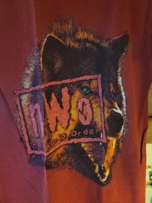 Camiseta De Colección WCW 1998 NWO Wolf Wrestling Adulto M Dennis Rodman-Hulk Hogan Preowne Foto 1 de 4