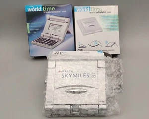3 ~ DELTA SKYMILES World Time Travel Calculator 1660 / Clock, Calendar, Alarm - Picture 1 of 4