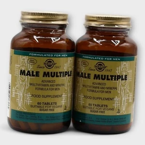 Solgar Male Multiple Advanced Multivitamin 60 Tablets - Picture 1 of 5