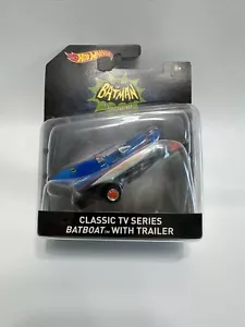 Hot Wheels Batman Classic TV Series Batboat w/Trailer, 2015 Mattel Diecast - Picture 1 of 11