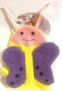 Kinder Schmetterling Badehandschuh Puppe Waschlappen London Bath & Beauty Kids It/256 - Bild 1 von 2