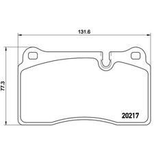 Bremsbeläge Bremsbelagsatz Belagsatz Beläge Klötze VA vorne BREMBO P 44 018