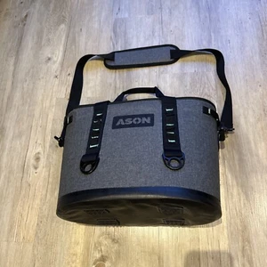 ASON Picknick-Kühltasche schwarz & grau Schultergurt wärmeisoliert schneller Versand - Bild 1 von 3