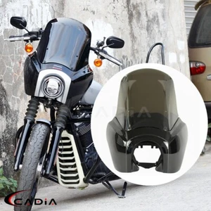 Smoked Club Style Fairing Windshield For Harley Softail Standard FXST FXBB 18-24 - Picture 1 of 9
