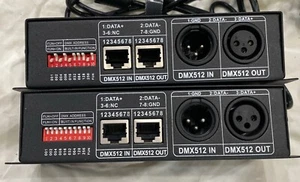 Lot Of 2 LIXADA DMX512 DECODER 4 Channels LED Controlller BLACK Driver Untested - Picture 1 of 16