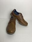 Izod Cal Memory Foam Mens Casual Lace Up Brown Shoes Size 10M/11.5M