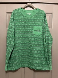 Reel Life Men's Sz. L Raised on the Water Fishing Graphic T-Shirt - Picture 1 of 6
