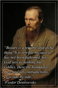 INSPIRATIONAL quote poster FYODOR DOSTOYEVSKY russian author 20x30 BEAUTY - Picture 1 of 1