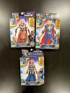 NEW Marvel Thor, Mighty Thor and King Valkyrie Toy 6 Inch Action Figure Set of 3 - Picture 1 of 8