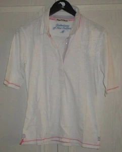 Canterbury Rare Vintage Ladies Off-Field Casual Rugby Jersey White Size M UK 10 - Picture 1 of 2