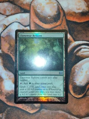 FOIL Llanowar Reborn Future Sight FUT Magic the Gathering 1st Edition - Image 1 of 2