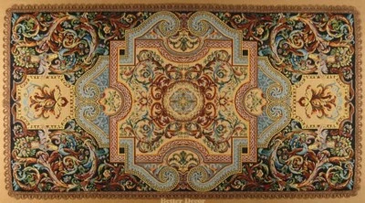 40" TAPIZ DECORATIVO CORREDOR Adorno Medieval - Adorno TEJIDO ACENTO TAPETE DE MESA Foto 1 de 3