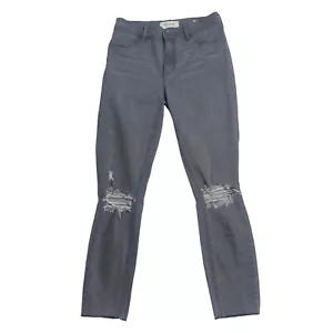 Pacsun Womens Jean Leggings Size 26 Gray Ripped Distressed Skinny Jegging Ankle - Picture 1 of 8