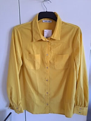 Chemisier jaune Christine Laure taille 3 - Photo 1/4