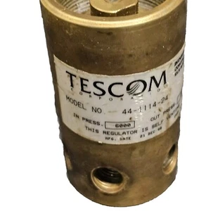 Tescom 44-1114-24 Pressure Reducing Regulator 15-2 500 PSIG Brass Used No Knob - Picture 1 of 9