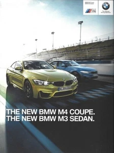 2015 BMW M3 Sedan M4 Coupe sales brochure catalog US 15 - Picture 1 of 1